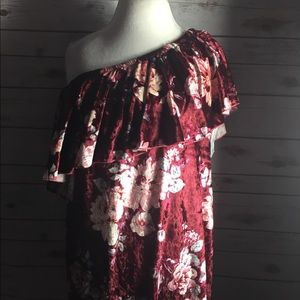 Crushed velvet LuLaRoe dress